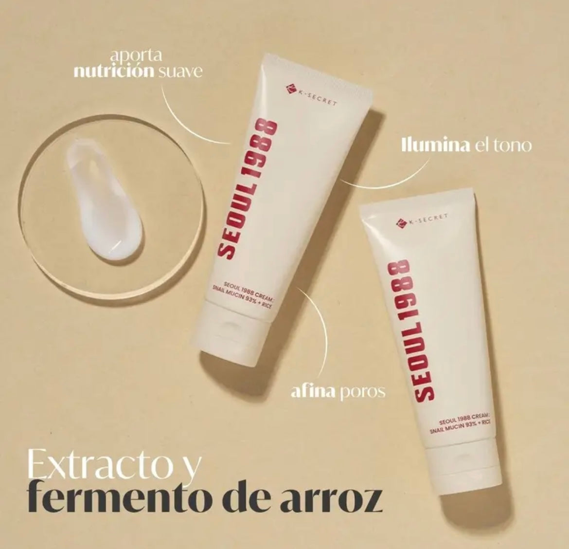 KSECRET SEOUL 1988 Cream : Snail Mucin 93% + Rice