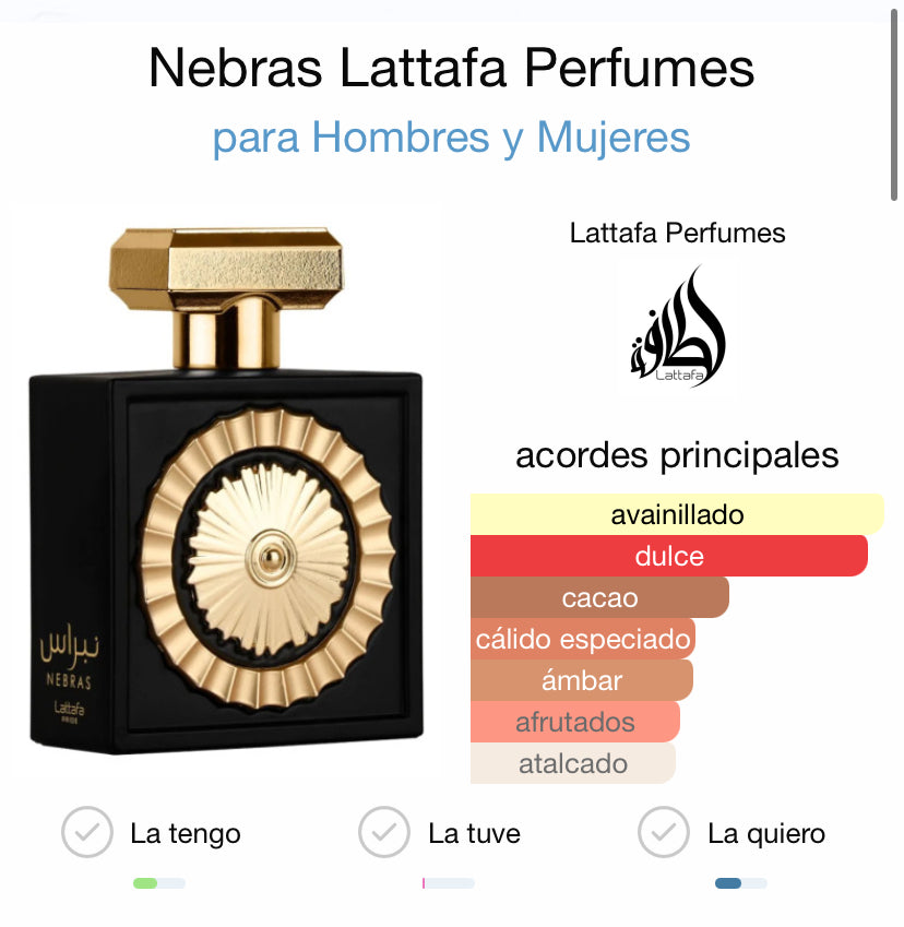 Lattafa Nebras  100ml