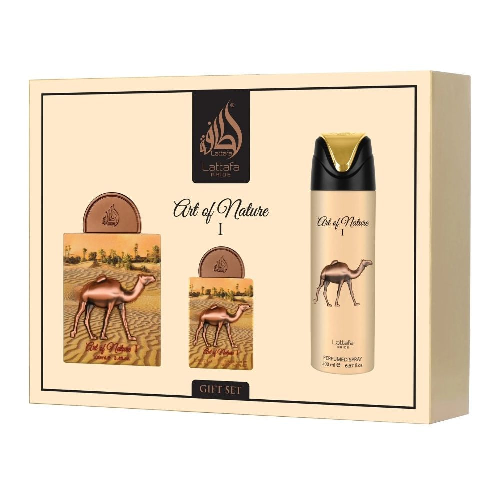Set Lattafa Pride Art of Nature I Edp 100ml+20ml+Deo Spray 200ml