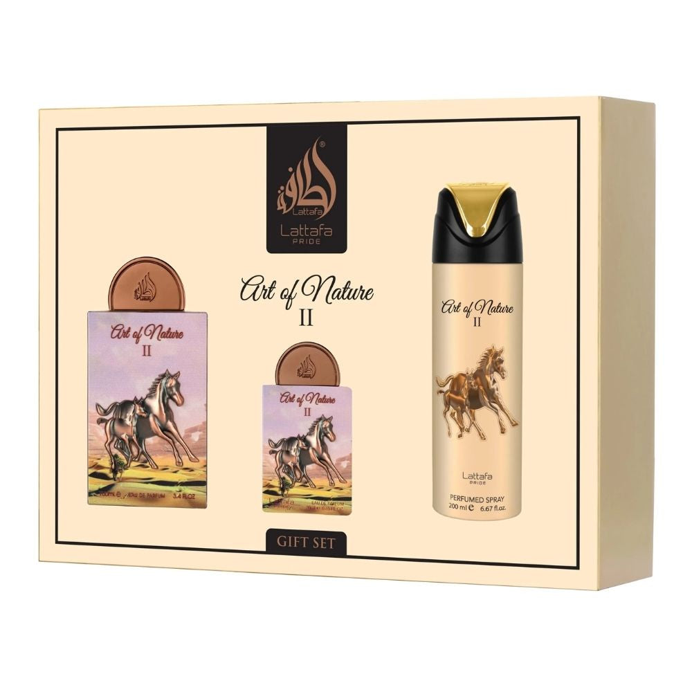 Set Lattafa Pride Art of Nature II Edp 100ml+20ml+Spray 200ml