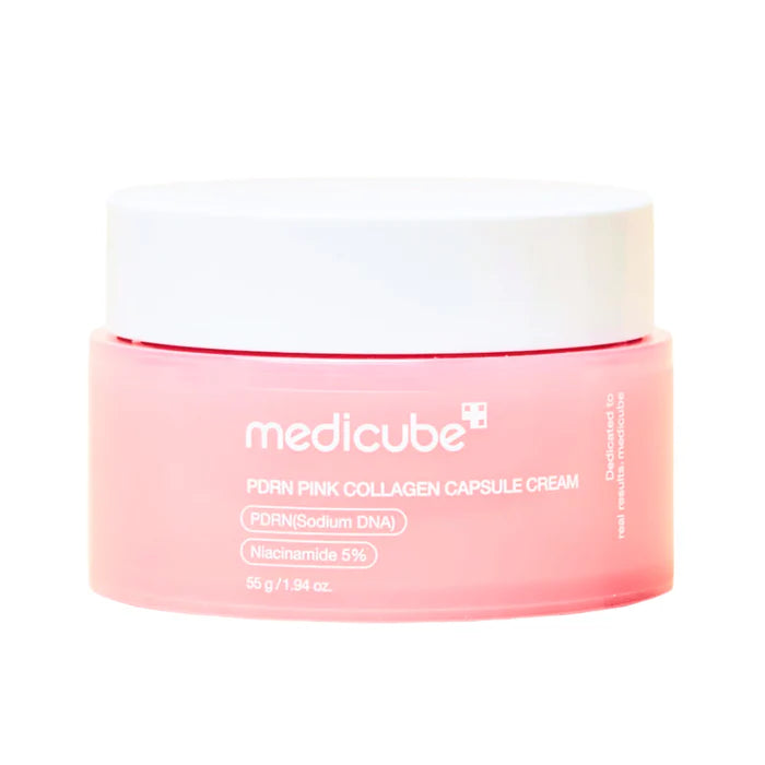 MEDICUBE Pink PDRN collagen Cream Capsule.