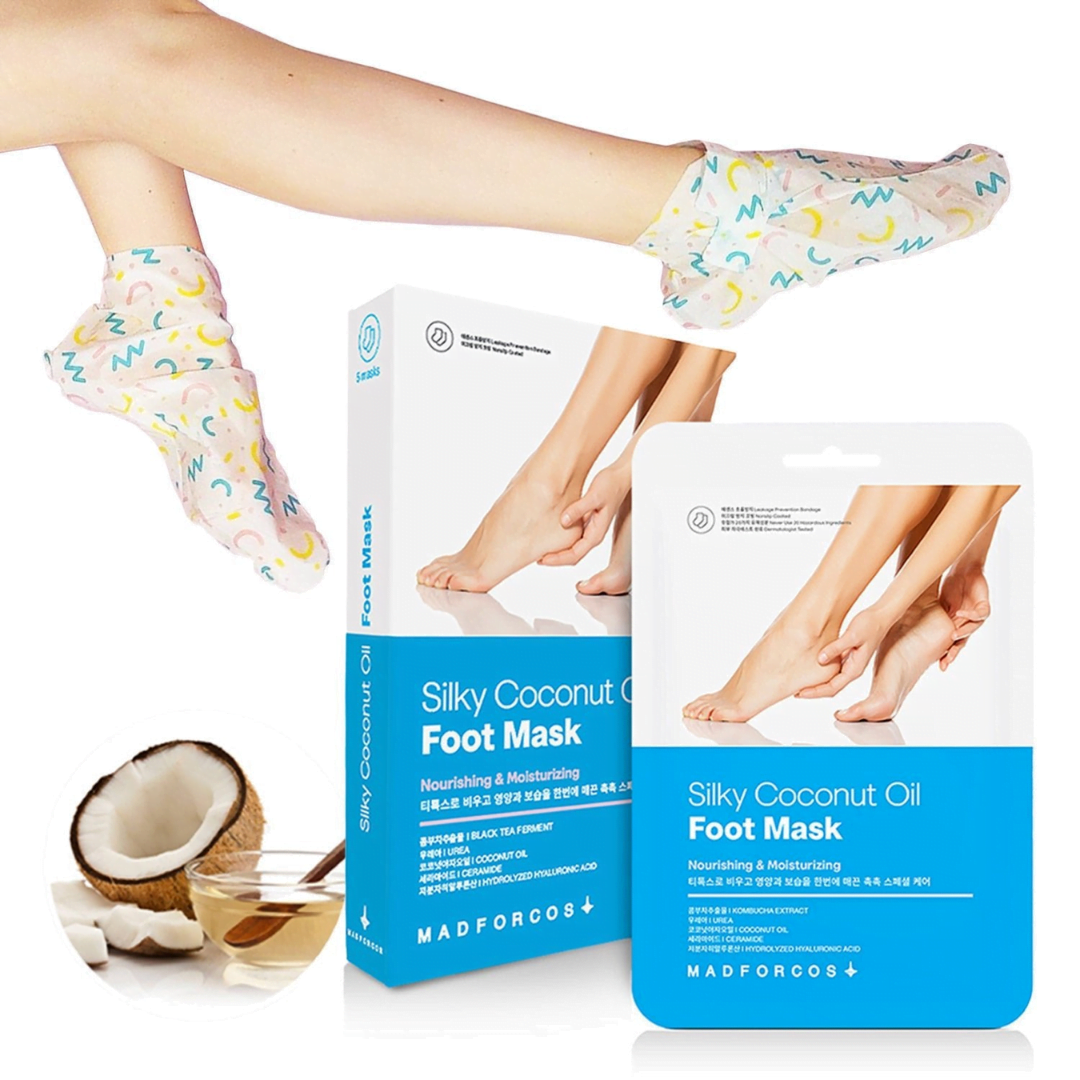 MASCARILLA DE PIES “Silky Coconut Oil Foot Mask” - MADFORCOS