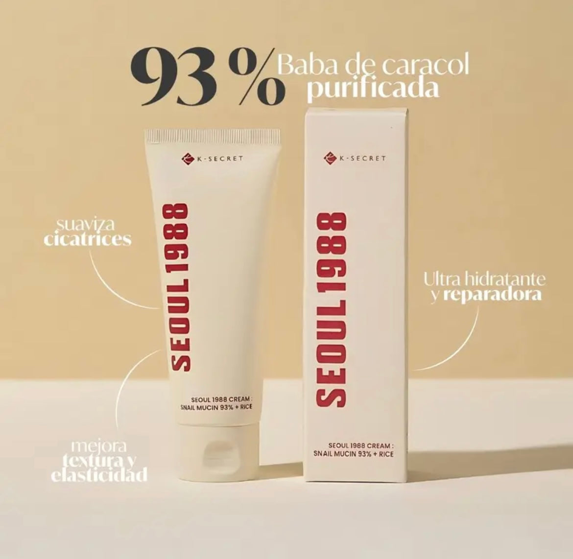 KSECRET SEOUL 1988 Cream : Snail Mucin 93% + Rice