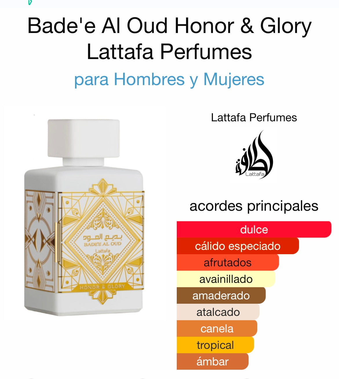 HONOR Y GLORY 100ML - LATTAFA