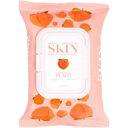 SKIN HYDRATING PEACH TOALLAS DESMAQUILLANTES - BEAUTY CREATIONS