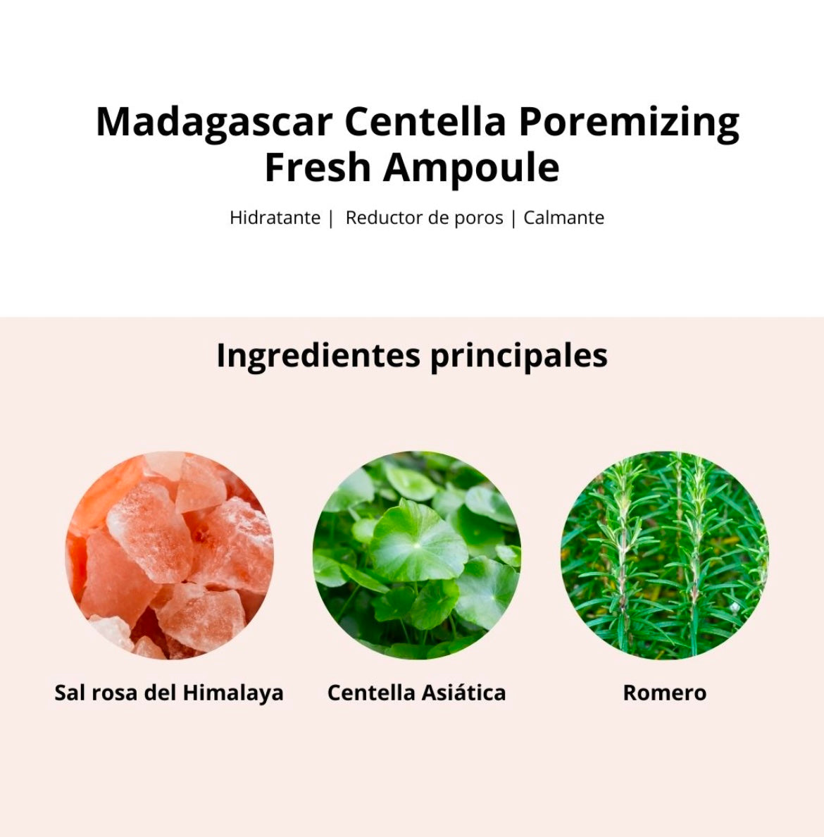 SKIN1004 Ampolla “Madagascar Centella Poremizing Fresh Ampoule 100Ml