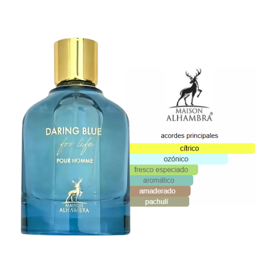 Maison Alhambra Daring Blue For Life Pour Homme EDP 100 ml