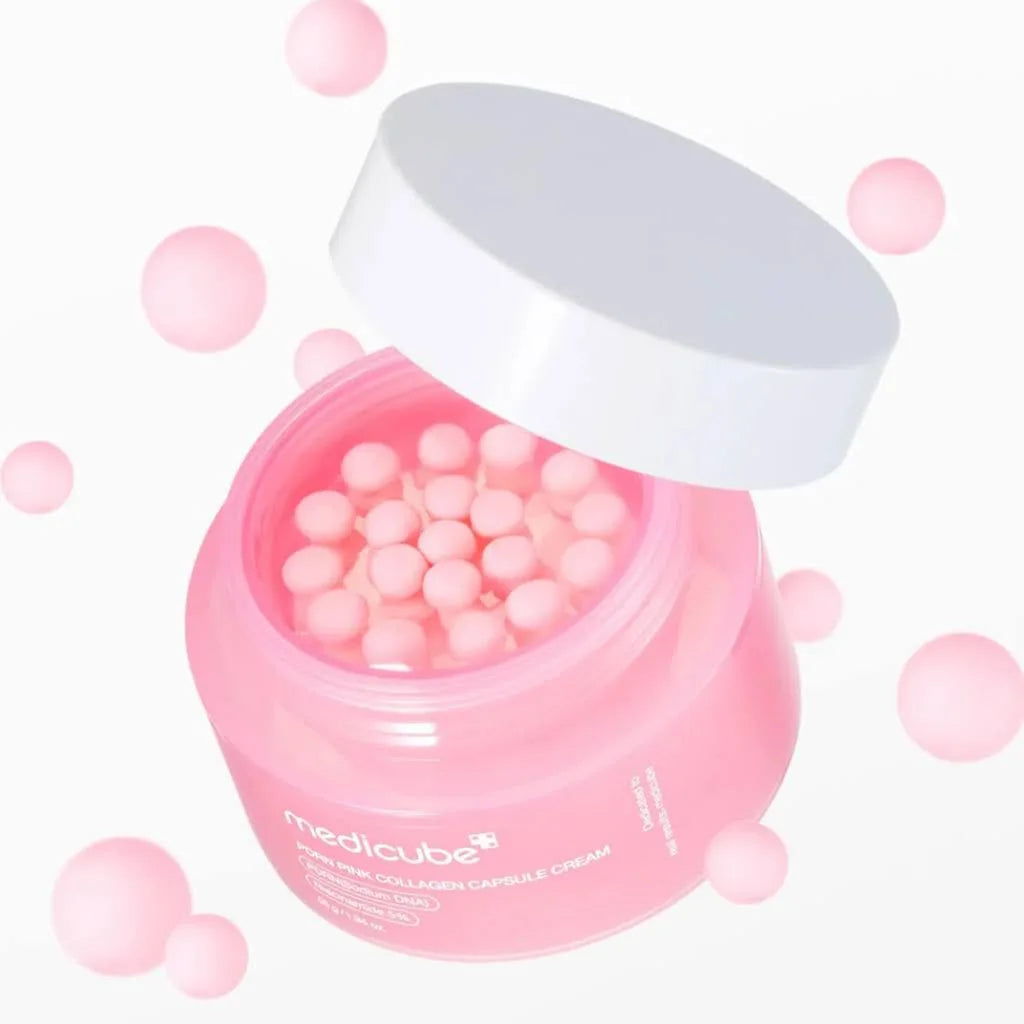 MEDICUBE Pink PDRN collagen Cream Capsule.