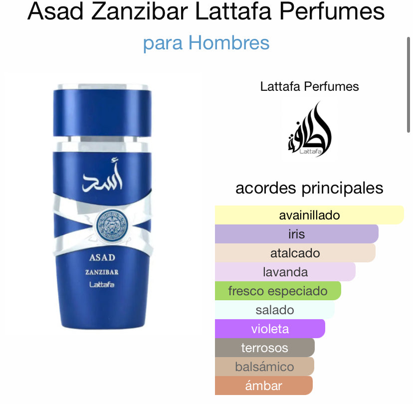 Asad Zanzíbar 100ml Lattafa