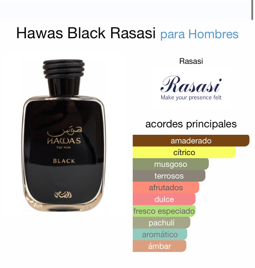 Hawas Black 100ml Edp