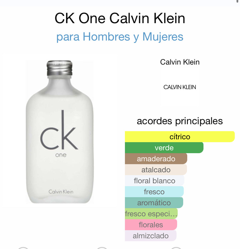 Calvin Klein one 100ml