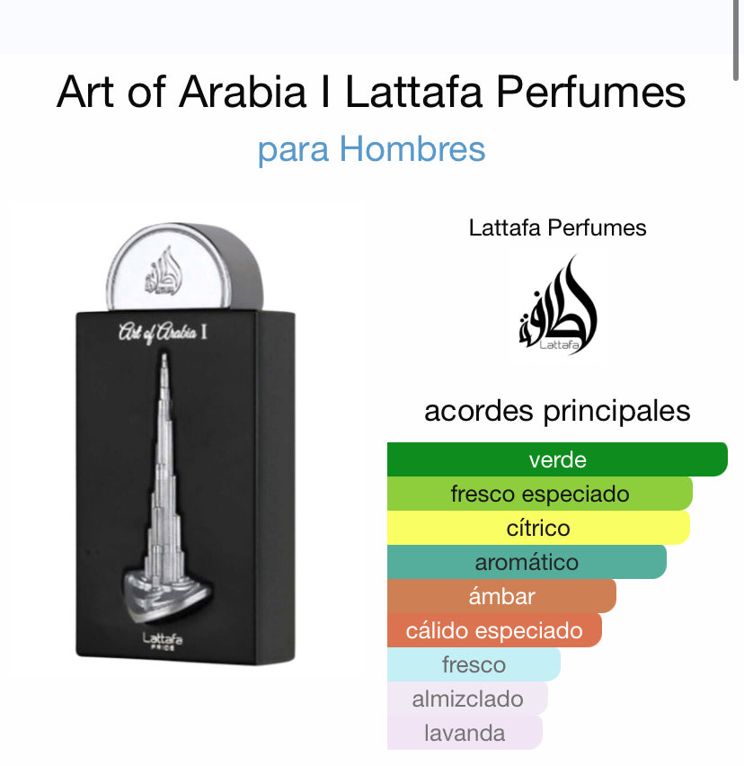 Art of Arabia I Lattafa 20ml Edp