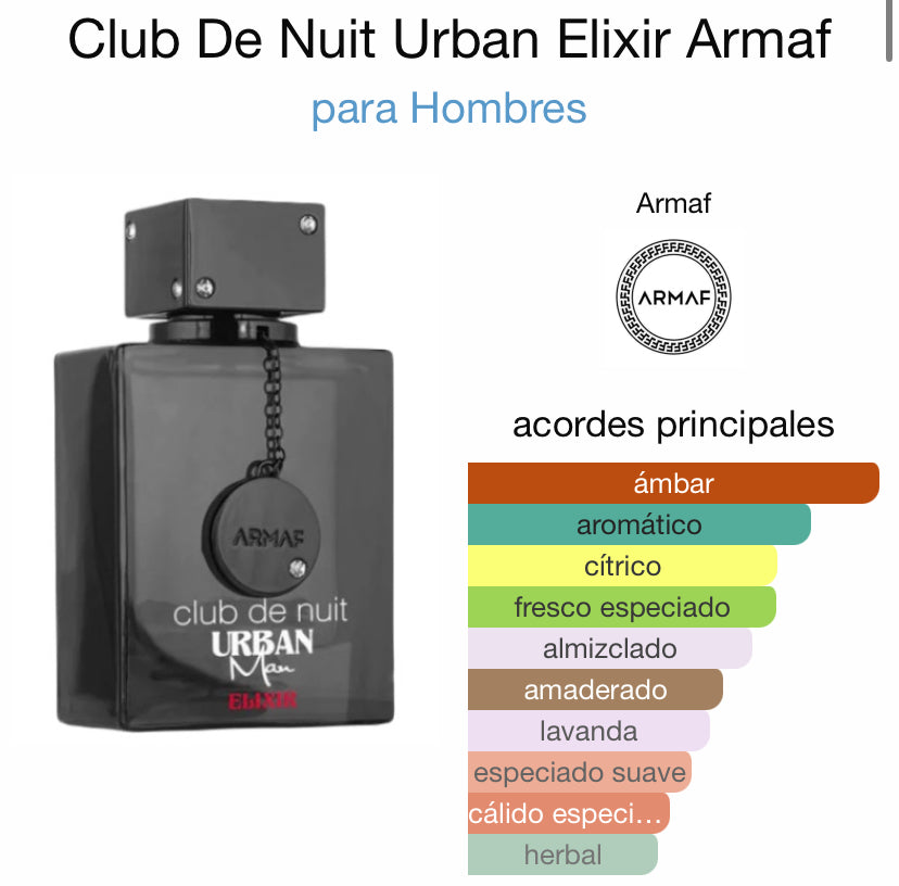 Club de Nuit Urban man Elixir 105ml