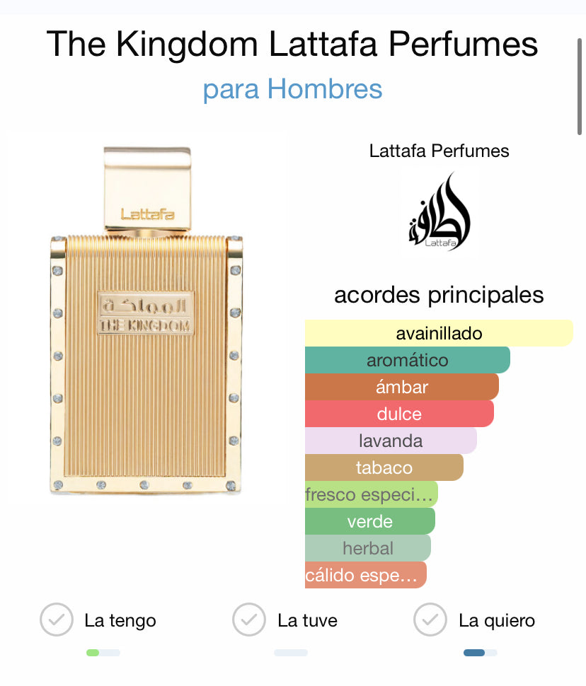 The kingdom men Lattafa 100ml