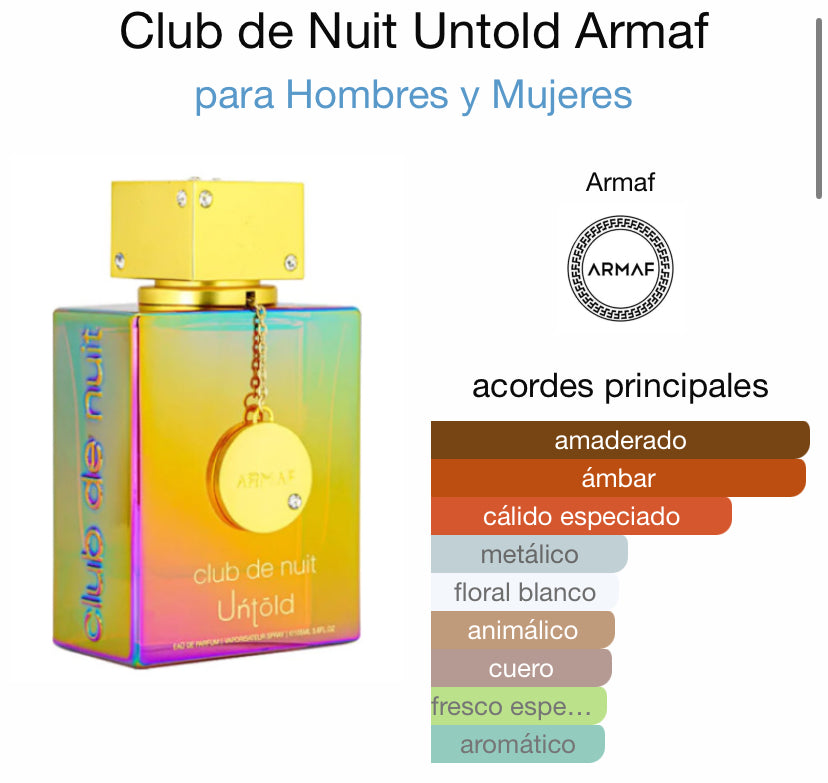 Club de Nuit Untould 100ml(Bakarat Rouge 540)