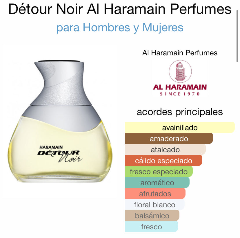 Detour Noir 100ml Al haramain(PDM Layton)