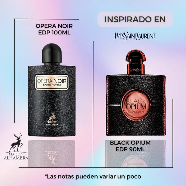 Opera Noir 100ml Maison Alhambra (Black opium YSL)