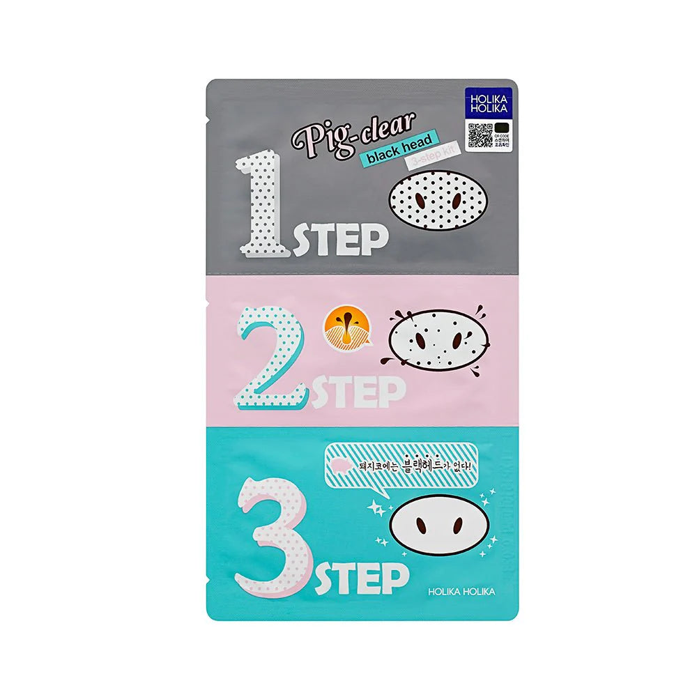 Holika Holika Pig-Clear Black Heladio 3-Step Kit